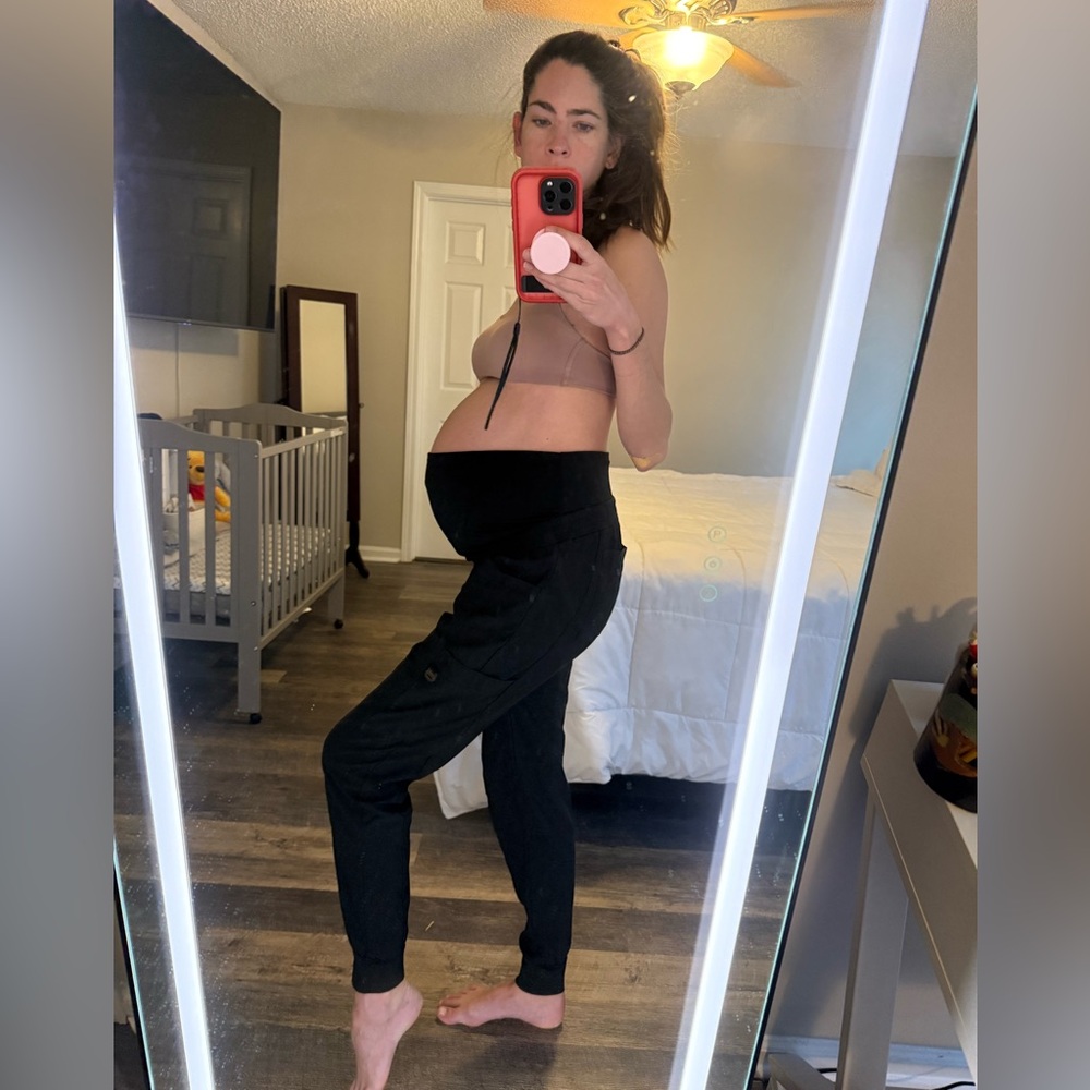 Black Women's Maternity Scrubs XS Joggers